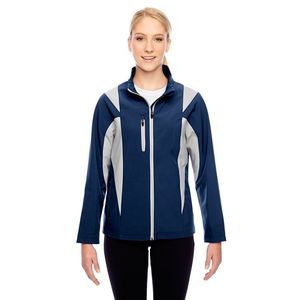 Team 365 Ladies Icon Colorblock Softshell Jacket SPORT DARK NAVY/SILVER XL